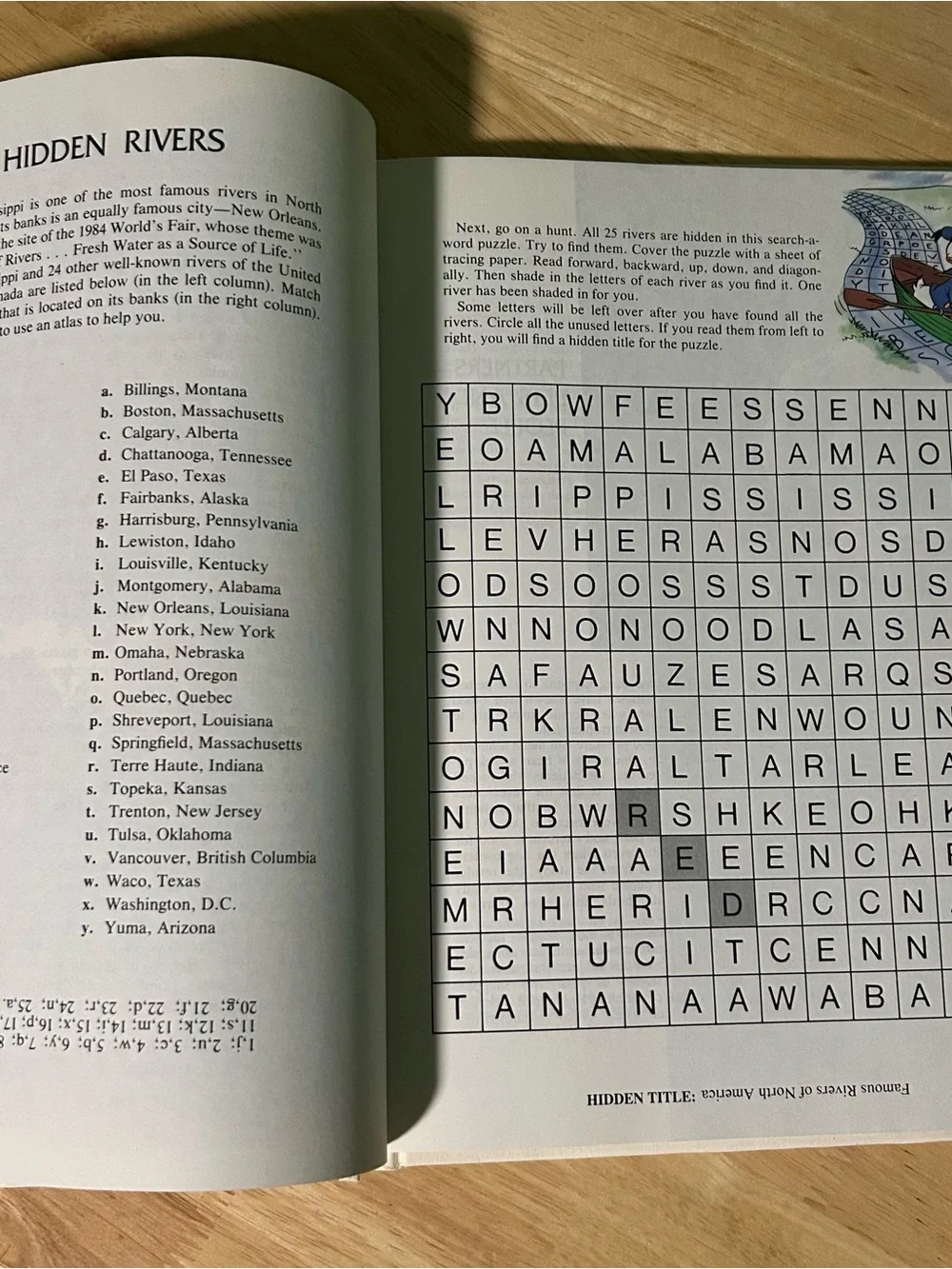 Book with Disney characters